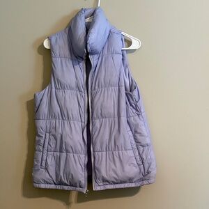 Old Navy Lavender Puffer Vest with pockets